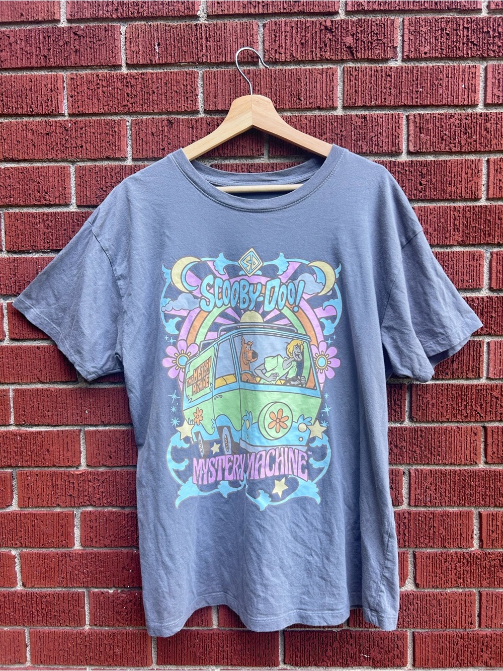Scooby-Doo Mystery Machine Graphic Tee Large Retro Cartoon T-Shirt